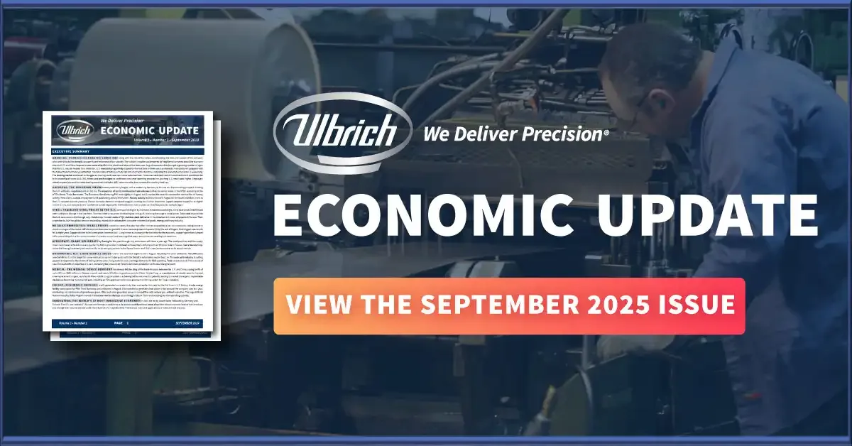 View the Ulbrich Economic Update September 2025 Issue
