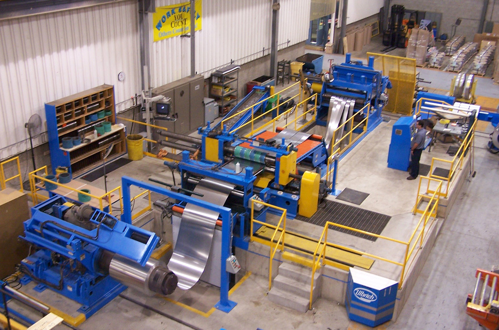 large coil slitter at Ulbrich service center