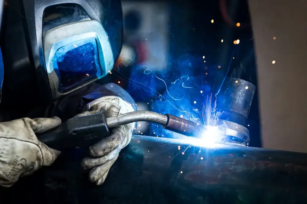 Welding manufacturing industry worker