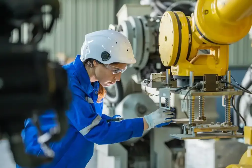 Woman manufacturing engineer