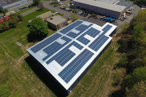 Solar Panels at USW facility