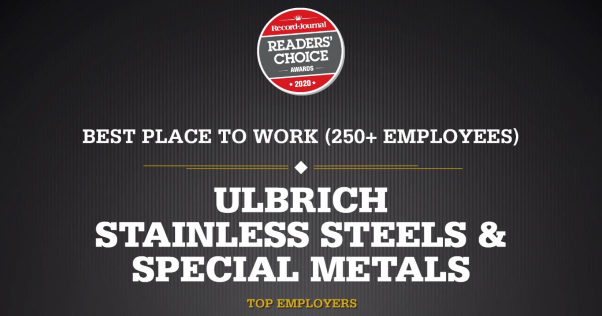 Ulbrich Steel Wins “Best Place to Work in Central… | Ulbrich